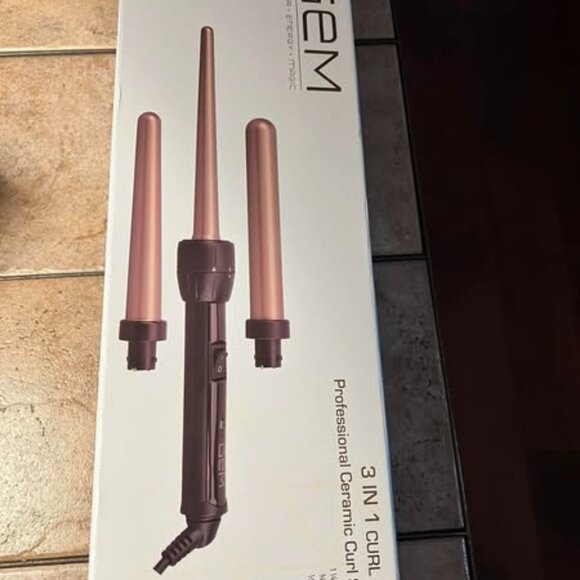 GEM 3 in 1 Curl Designer Professional Ceramic Styling Iron - Picture 1 of 2